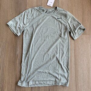 New Nike Tee DRI-FIT Crewneck Grey Men's Big & Tall S-Tall